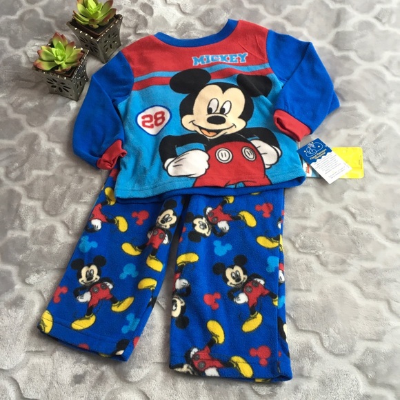 Disney Other - Disney Mickey Mouse Boys Size 2T Blue Pajama Set
